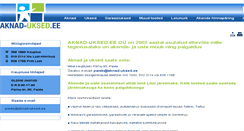 Desktop Screenshot of aknad-uksed.ee