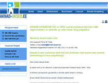 Tablet Screenshot of aknad-uksed.ee